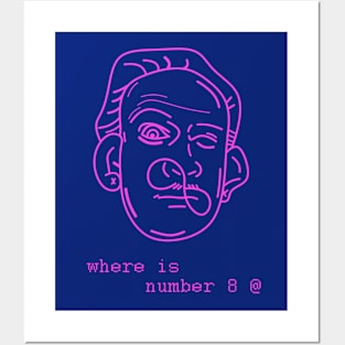 Dope number 8 on my face illustration Posters and Art